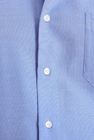 Çivit Mavisi Uzun Kol Regular Fit Spor Pamuklu Gömlek