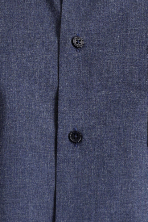 Indigo Long Sleeve Regular Fit Sport Cotton Shirt