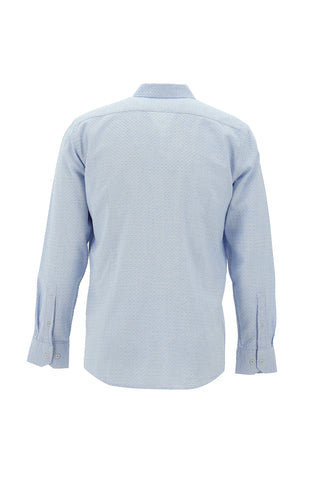  Koyu Mavi  Uzun Kol Slim Fit Dar Kesim Spor Pamuk Gömlek