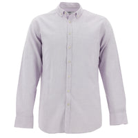 Lila Uzun Kol Slim Fit Dar Kesim Spor Pamuk Gömlek