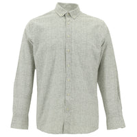 Orta Gri Uzun Kol Slim Fit Dar Kesim Pamuk Gömlek