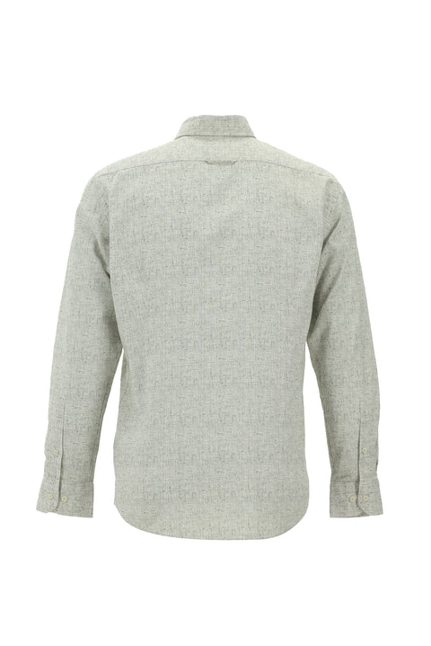 Orta Gri Uzun Kol Slim Fit Dar Kesim Pamuk Gömlek