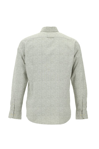  Orta Gri Uzun Kol Slim Fit Dar Kesim Pamuk Gömlek