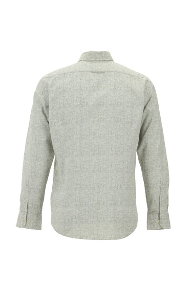  Orta Gri Uzun Kol Slim Fit Dar Kesim Pamuk Gömlek