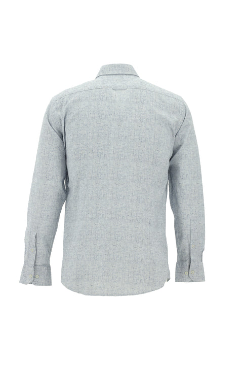 Açık Mavi Uzun Kol Slim Fit Dar Kesim Pamuk Gömlek