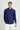 Orta Lacivert Uzun Kol Slim Fit Dar Kesim Spor Gömlek