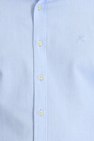  Aç?k Mavi Uzun Kol Slim Fit Dar Kesim Spor Gömlek-Ki??l?