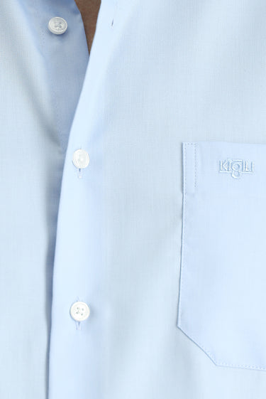 Aqua Mavisi Uzun Kol Regular Fit Pamuklu Gömlek