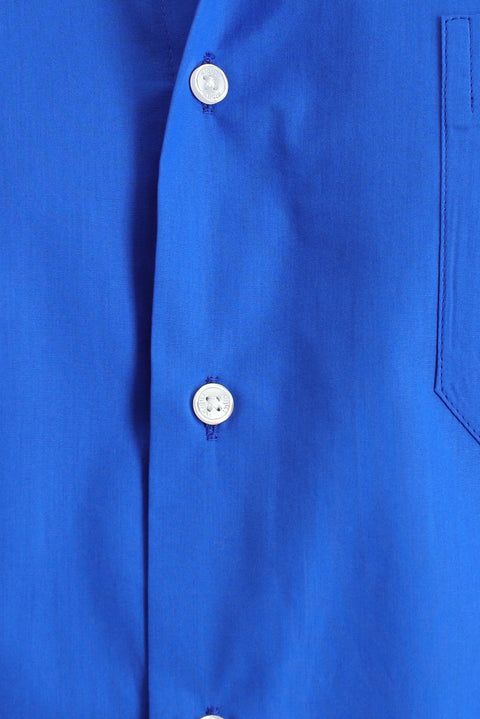 Saks Mavi Uzun Kol Regular Fit Pamuklu Gömlek