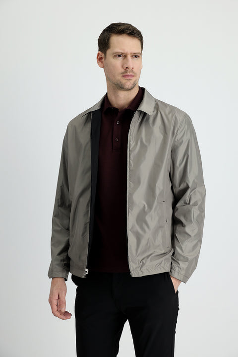 Siyah Mevsimlik Çift Taraflı Spor Mont