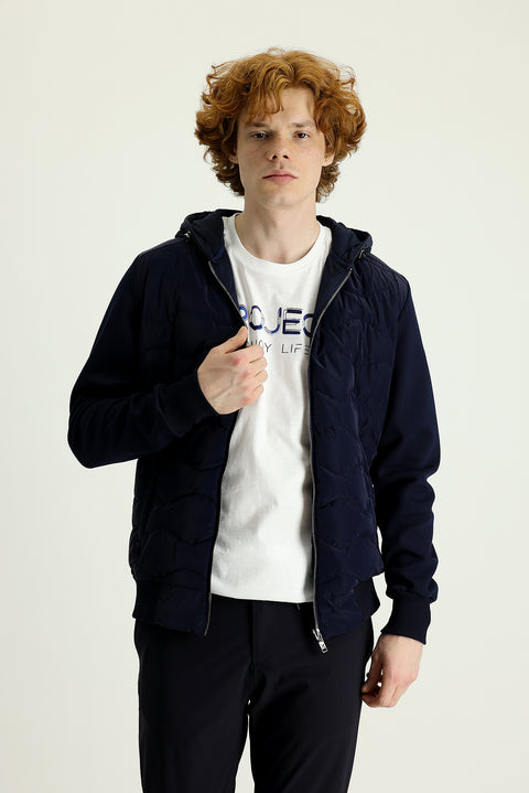 Orta Lacivert Slim Fit Spor Mont