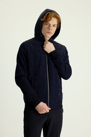 Orta Lacivert Slim Fit Spor Mont