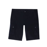 Koyu Lacivert Relaxed Fit Rahat Kesim Pamuklu Bermuda Şort