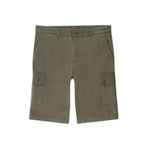 Light Khaki 6 Drop Regular Fit Cotton Bermuda Shorts