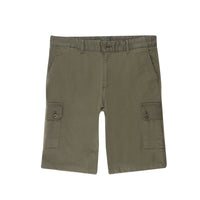 Açık Haki 6 Drop Regular Fit Standart Kesim Pamuklu Bermuda Şort