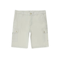 Stone Regular Fit Standard Cut Cotton Bermuda Shorts