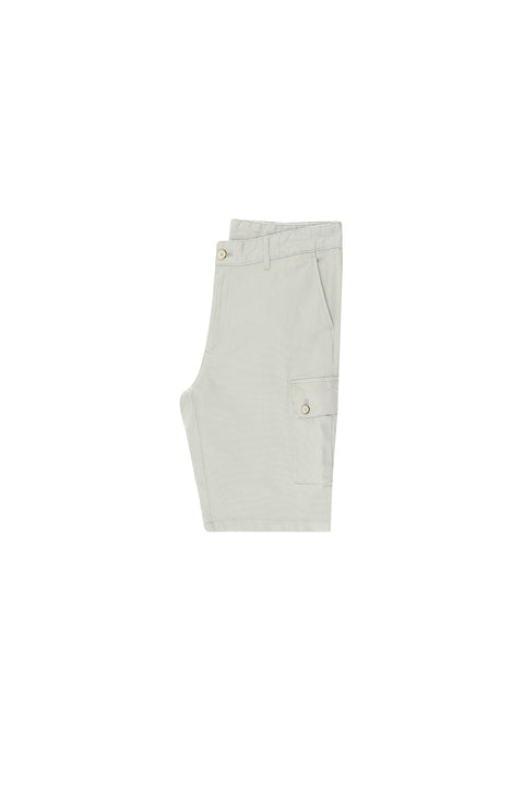 Stone Regular Fit Standard Cut Cotton Bermuda Shorts