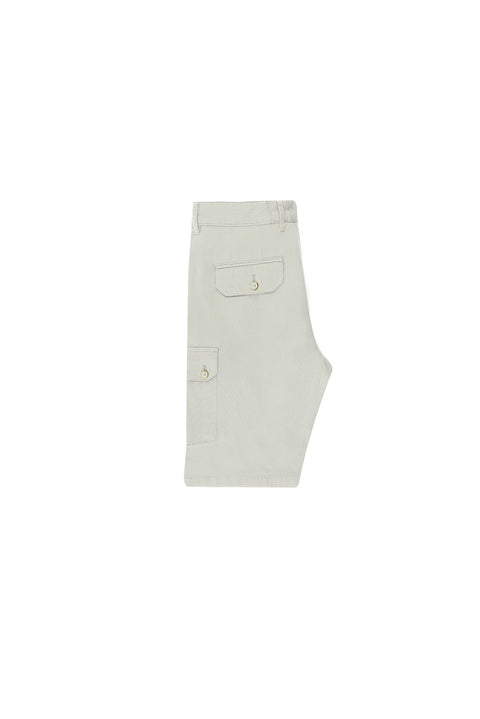 Stone Regular Fit Standard Cut Cotton Bermuda Shorts