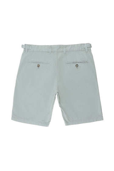 Açık Gri Slim Fit Dar Kesim Pamuklu Bermuda Şort