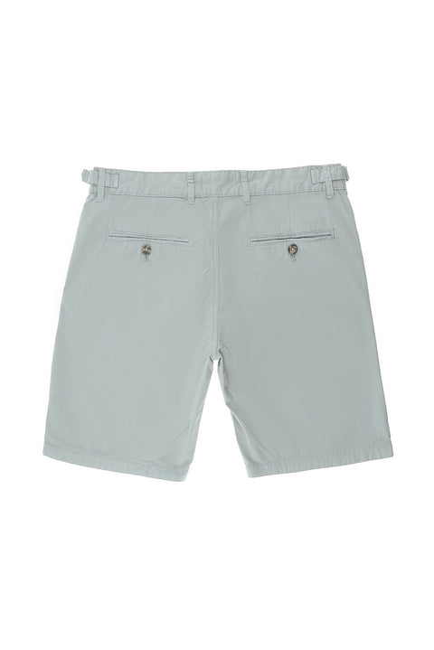 Açık Gri 7 Drop Slim Fit Dar Kesim Pamuklu Bermuda Şort