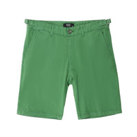 Grass Green 6 Drop Regular Fit Cotton Bermuda Shorts