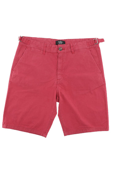 Açık Kırmızı Slim Fit Dar Kesim Bermuda Şort