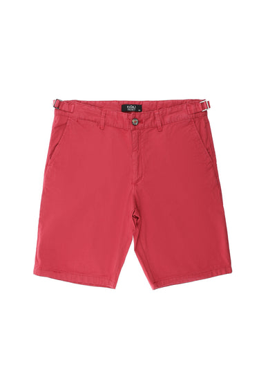 Mercan Kırmızı 6 Drop Regular Fit Standart Kesim Pamuklu Bermuda Şort