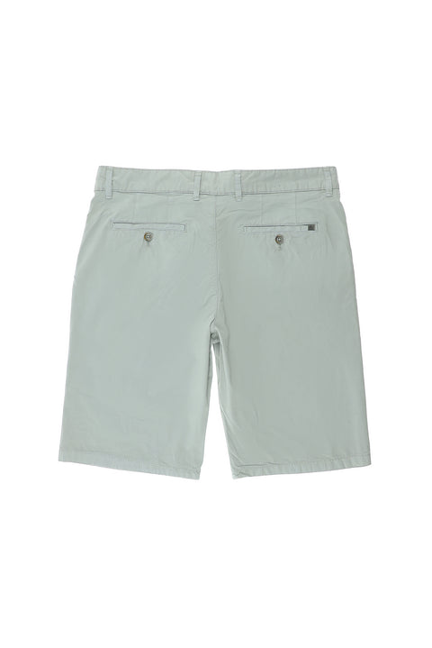 Açık Gri 6 Drop Regular Fit Standart Kesim Pamuklu Bermuda Şort