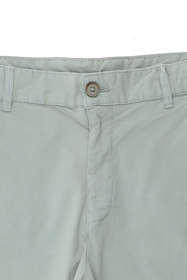 Açık Gri Regular Fit Pamuklu Bermuda Şort