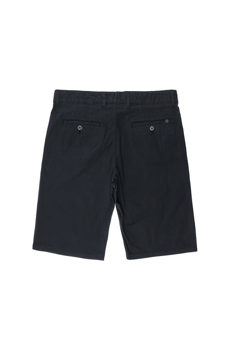 Koyu Lacivert 6 Drop Regular Fit Standart Kesim Pamuklu Bermuda Şort