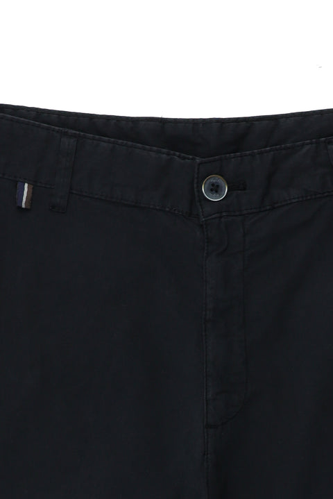 Koyu Lacivert 6 Drop Regular Fit Standart Kesim Pamuklu Bermuda Şort