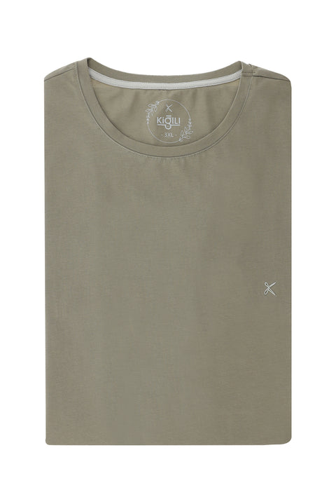 Medium Mink Plus Size Crew Neck Cotton Supreme T-Shirt