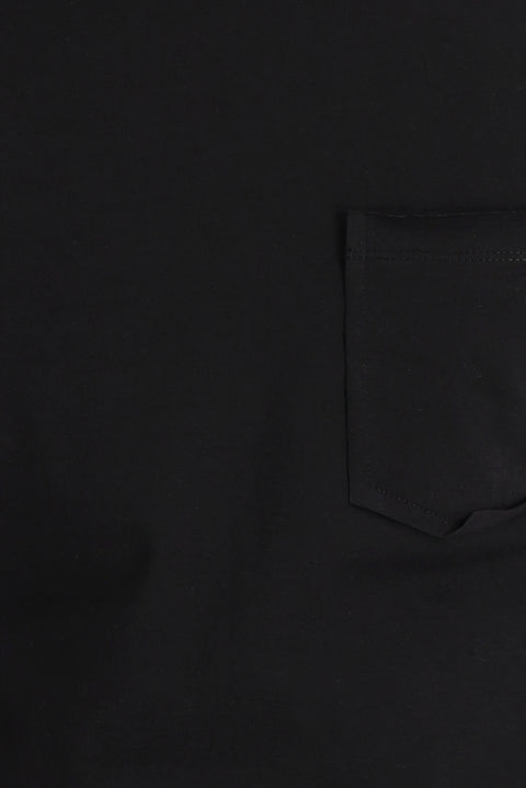 Siyah Bisiklet Yaka Slim Fit Dar Kesim Tişört