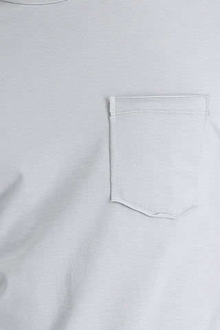  Orta Gri Bisiklet Yaka Slim Fit Dar Kesim Tişört