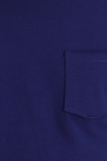 Orta Lacivert Bisiklet Yaka Slim Fit Dar Kesim Tişört