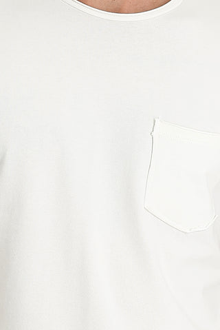  Ekru Bisiklet Yaka Slim Fit Dar Kesim Pamuklu Tişört