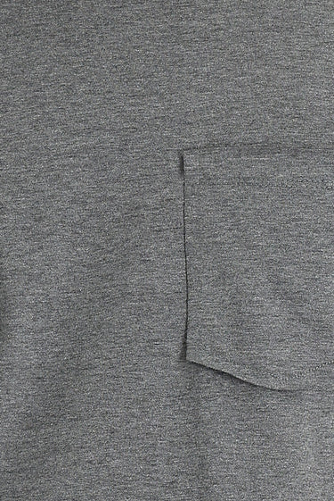 Koyu Antrasit Bisiklet Yaka Slim Fit Dar Kesim Tişört