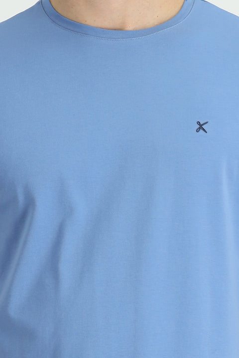 Koyu Havacı Bisiklet Yaka Slim Fit Dar Kesim Süprem Tişört