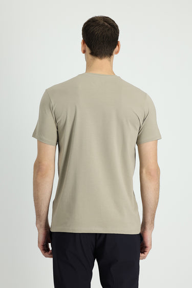 Orta Vizon Bisiklet Yaka Slim Fit Dar Kesim Süprem Tişört