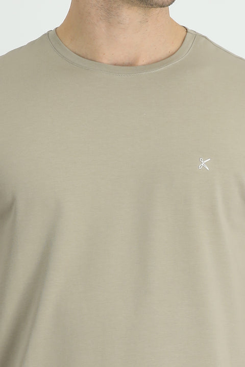 Orta Vizon Bisiklet Yaka Slim Fit Dar Kesim Süprem Tişört