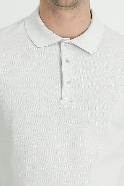 Taş Polo Yaka Regular Fit Nakışlı Pamuk Tişört