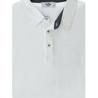 Beyaz Büyük Beden Polo Yaka Pamuklu Tişört