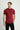 Şarap Bordo Polo Yaka Regular Fit Desenli Tişört