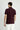 Koyu Bordo Polo Yaka Slim Fit Dar Kesim Pamuk Tişört