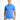Saks Mavi Polo Yaka Slim Fit Dar Kesim Nakışlı Pamuk Tişört