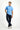 Koyu Mavi  Polo Yaka Slim Fit Dar Kesim Nakışlı Pamuk Tişört