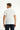 Beyaz Polo Yaka Slim Fit Dar Kesim Nakışlı Pamuk Tişört