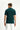  Koyu Yeşil Polo Yaka Slim Fit Dar Kesim Nakışlı Pamuk Tişört