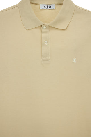  Orta Vizon Polo Yaka Slim Fit Nak??l? %100 Pamuk Ti?ört-Ki??l?