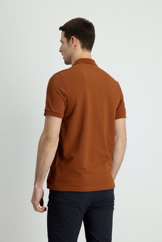  Tarçın  Polo Yaka Slim Fit Dar Kesim Pamuk Tişört
